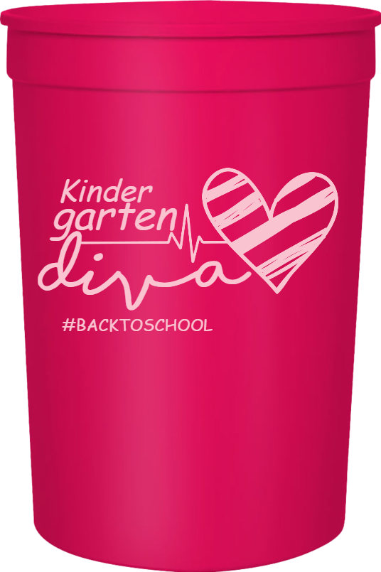 Back To School Kinder Garten Diva backtoschool 16oz Stadium Cups Style 122321