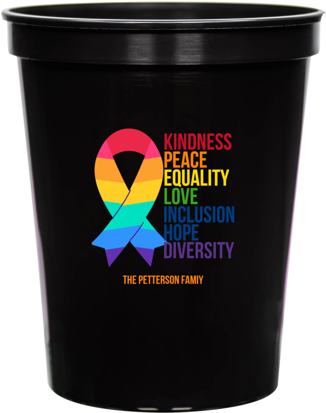 Kindness Peace Equality Love Inclusion Hope Diversity 16oz Stadium Cups Style 173177
