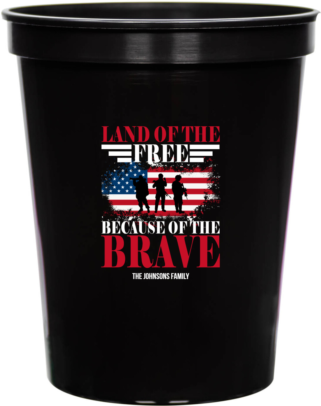 Land Of The Free Because Of The Brave 16oz Stadium Cups Style 172833