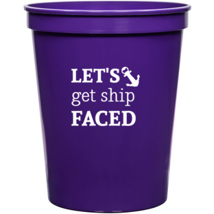 Seasonal Lets Get Ship Faced 16oz Stadium Cups Style 139227