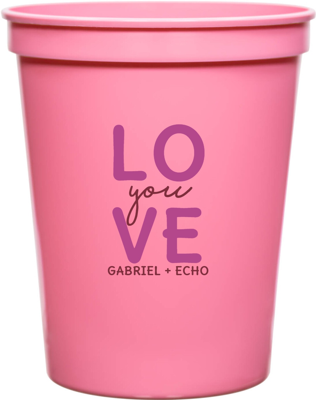 Love You Gabriel Echo 16oz Stadium Cups Style 169613