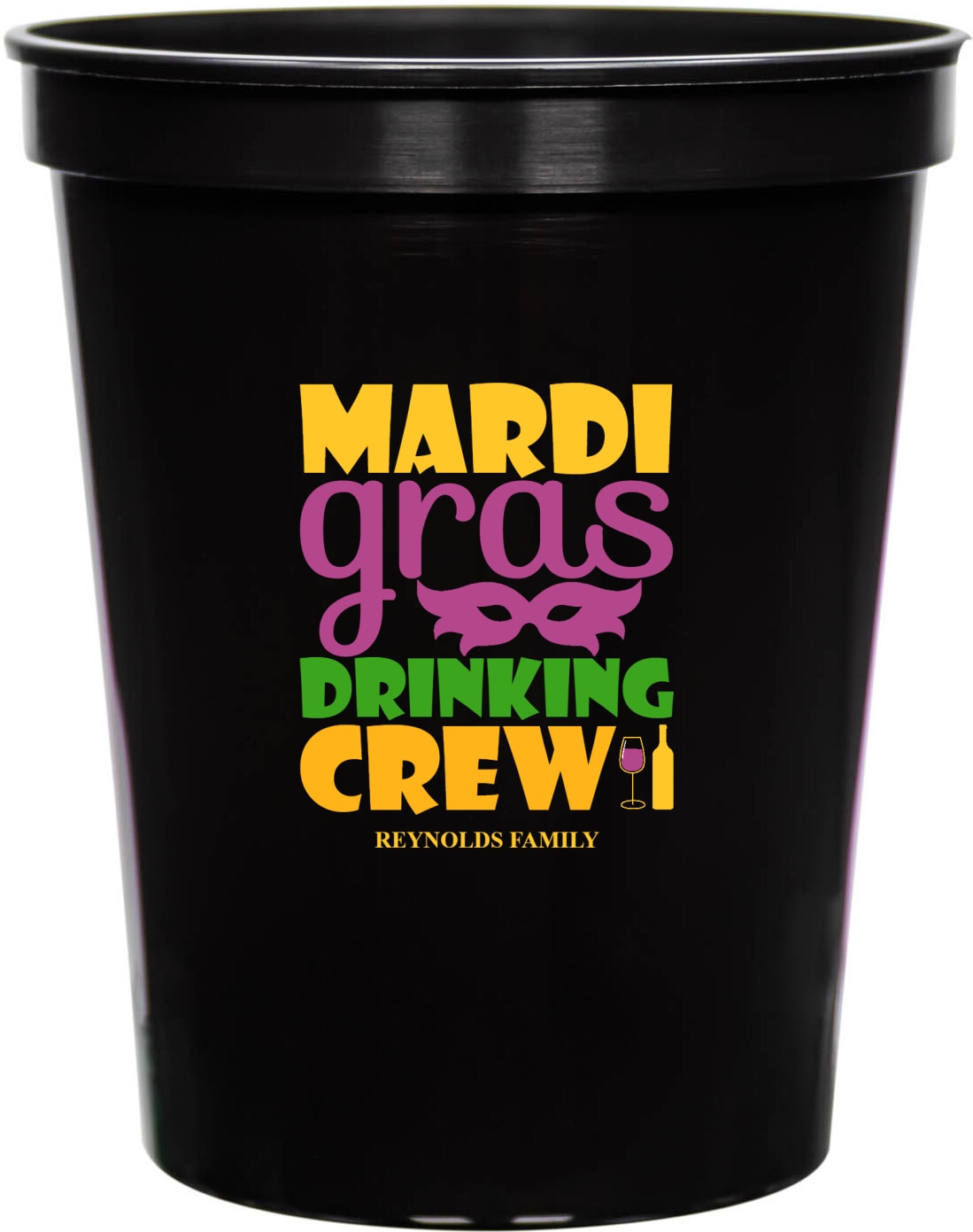 Mardi Gras Drinking Crew 16oz Stadium Cups Style 170327