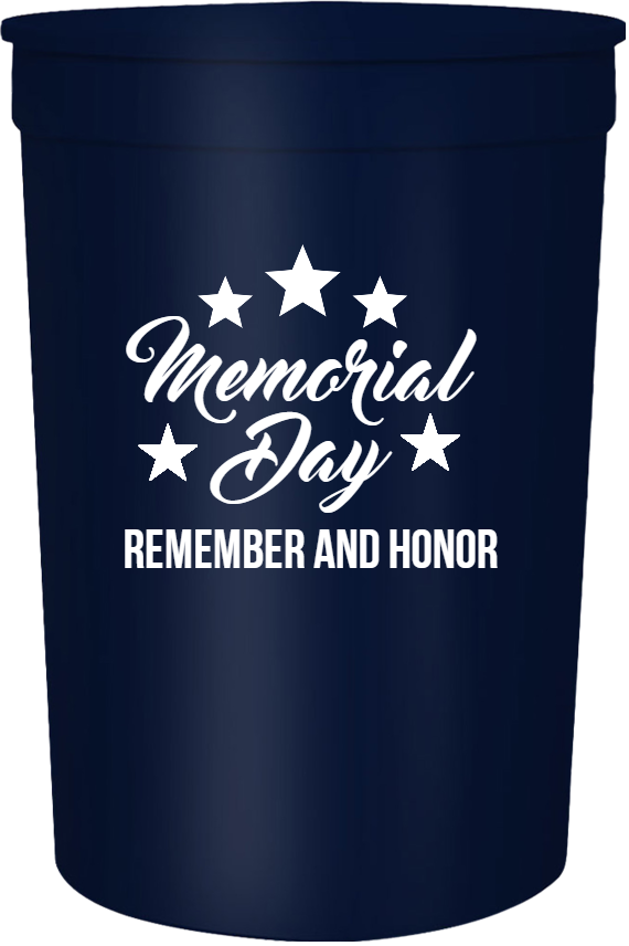 Memorial Day Remember And Honor 16oz Stadium Cups Style 106439