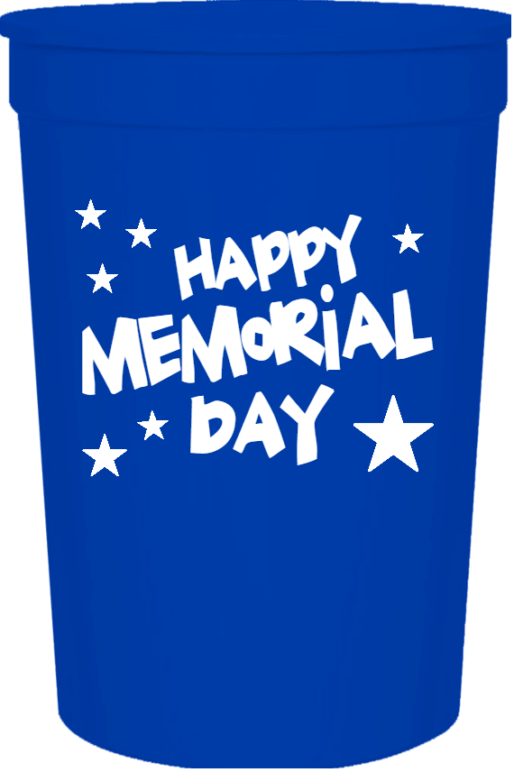 Memorial Day Happy 16oz Stadium Cups Style 106466