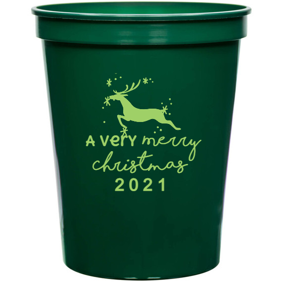 Holiday Merry Christmas Very 2 1 16oz Stadium Cups Style 127321