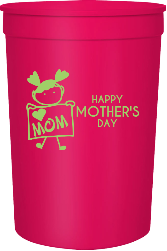 Mothers Day Mom Happy 16oz Stadium Cups Style 105848