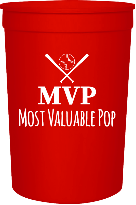 Happy Fathers Day Mvp Most Valuable Pop 16oz Stadium Cups Style 107697