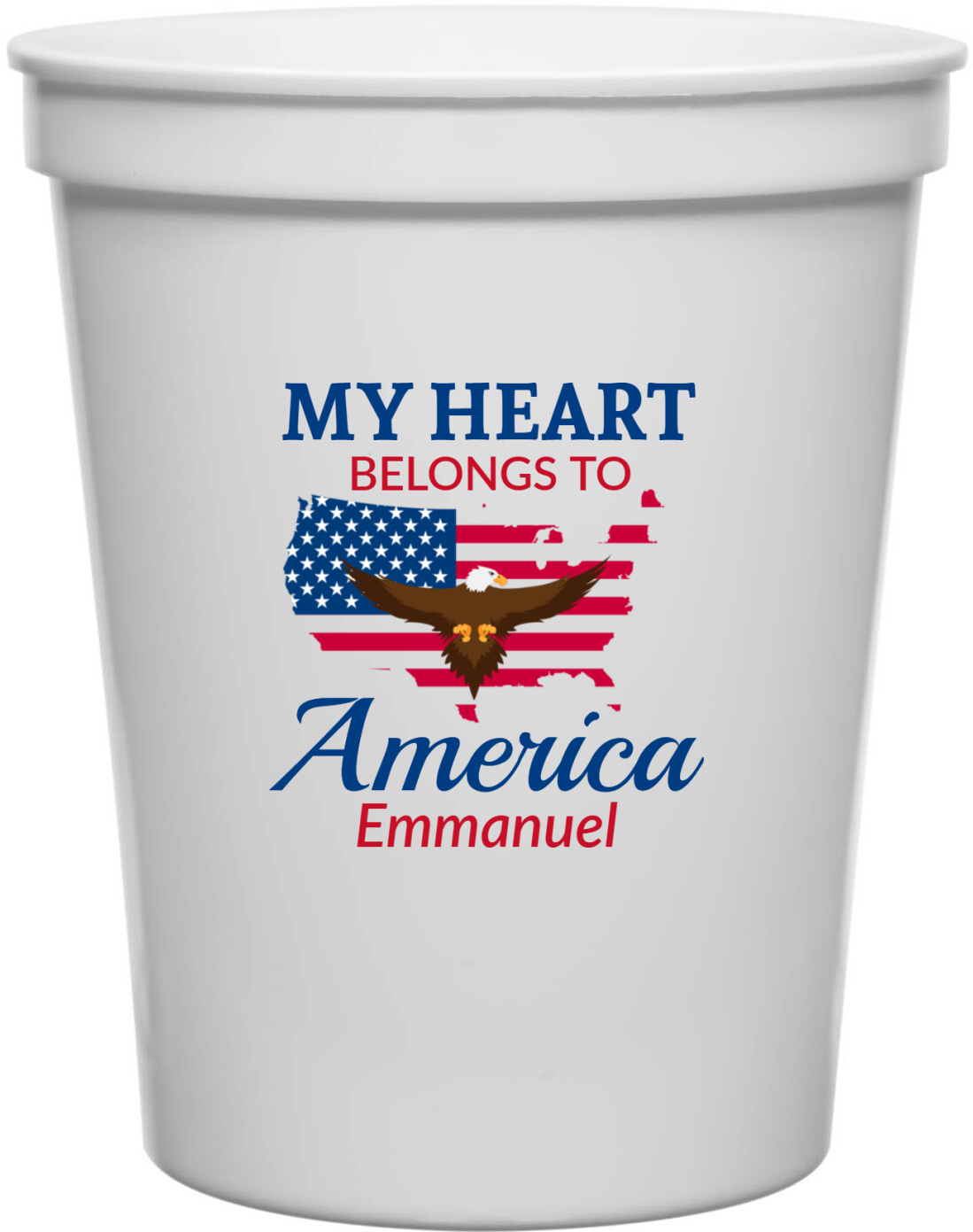 My Heart Belongs To America 16oz Stadium Cups Style 172706