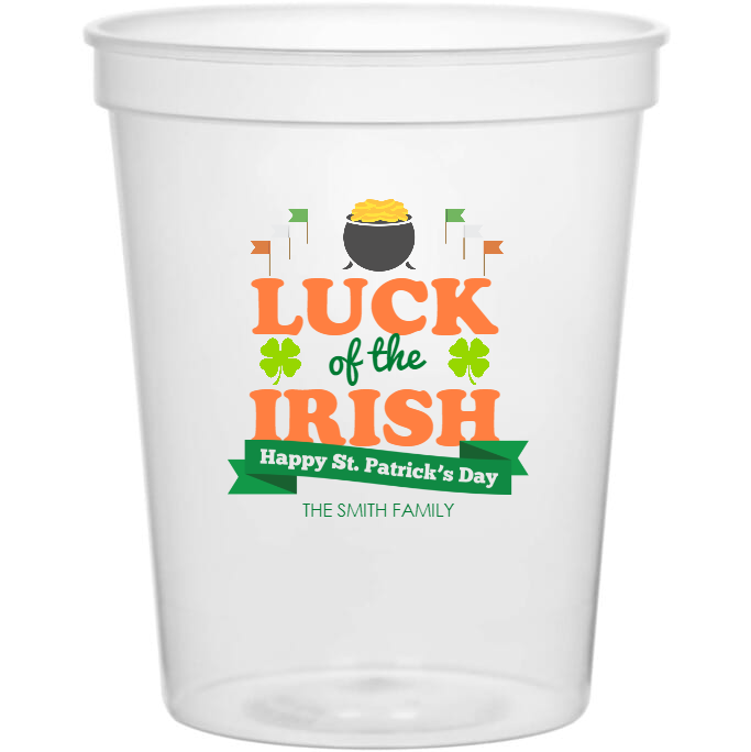 Luck Of The Irish 16oz Stadium Cups Style 158613