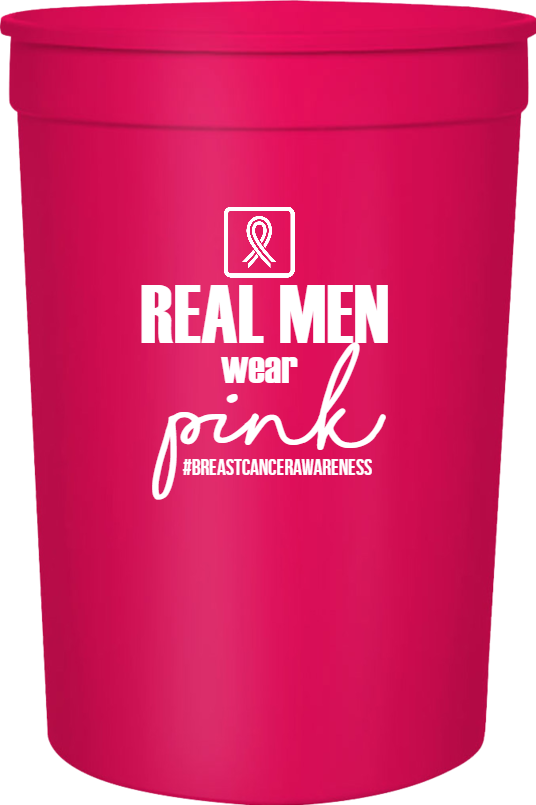 Special Events Real Men Wear Pink breastcancerawareness 16oz Stadium Cups Style 123365
