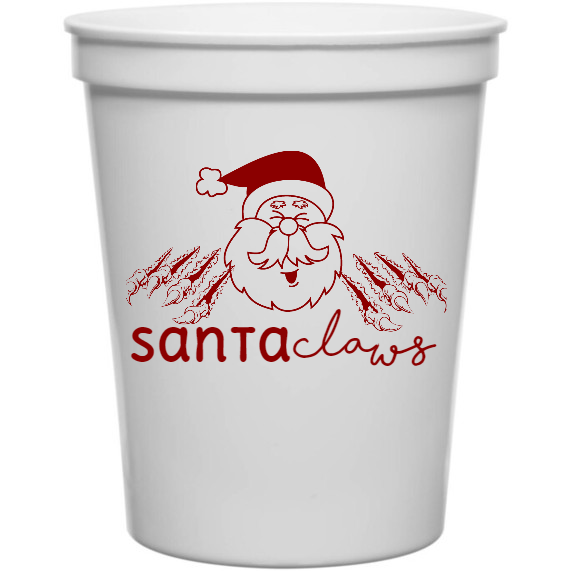 Holiday Santa Claws 16oz Stadium Cups Style 127390