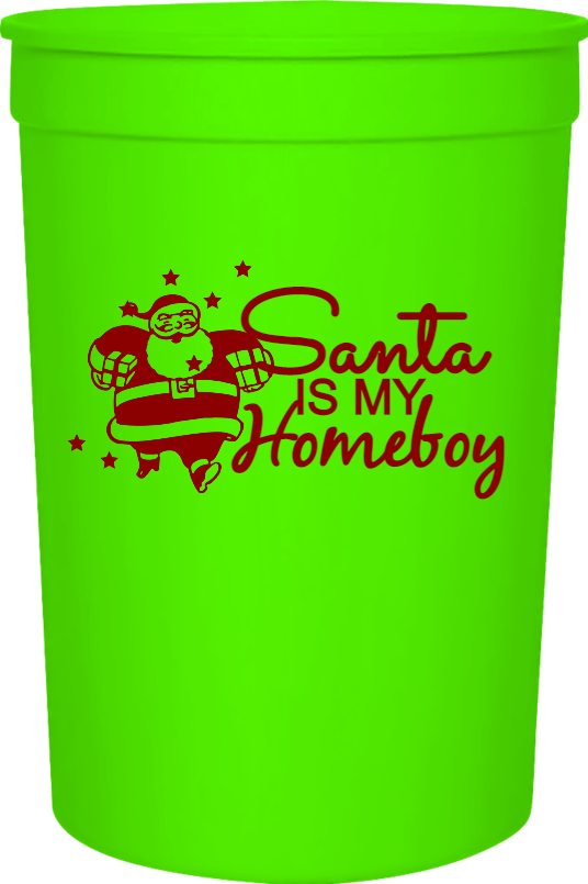 Holiday Santa Is My Homeboy 16oz Stadium Cups Style 126823