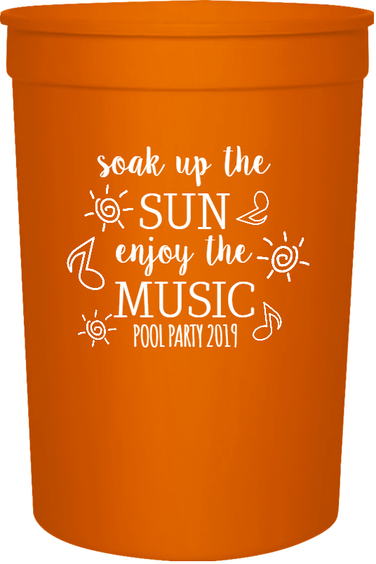 Pool Party Soak Up The Enjoy Sun Music 2019 16oz Stadium Cups Style 106554