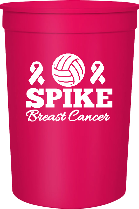 Special Events Spike Breast Cancer 16oz Stadium Cups Style 123363