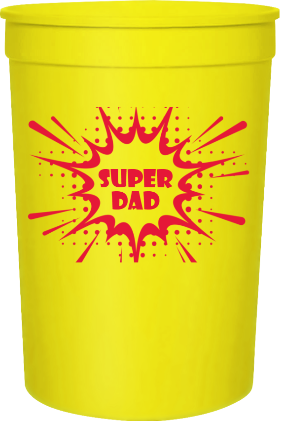 Fathers Day Super Dad 16oz Stadium Cups Style 108154