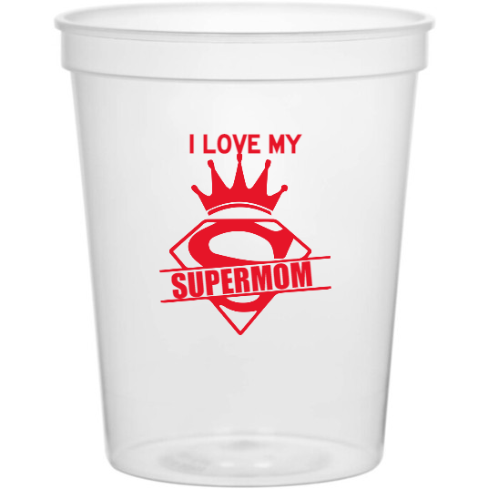 Holidays & Special Events Supermom Love My 16oz Stadium Cups Style 133878