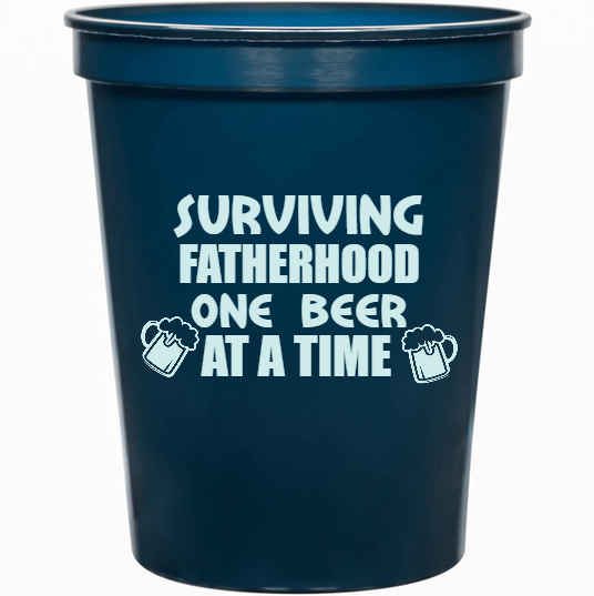 Holidays & Special Events Surviving Fatherhood One Beer At Time 16oz Stadium Cups Style 135147