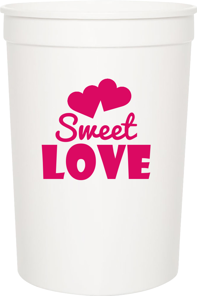Valentines Day Sweet Love 16oz Stadium Cups Style 100445