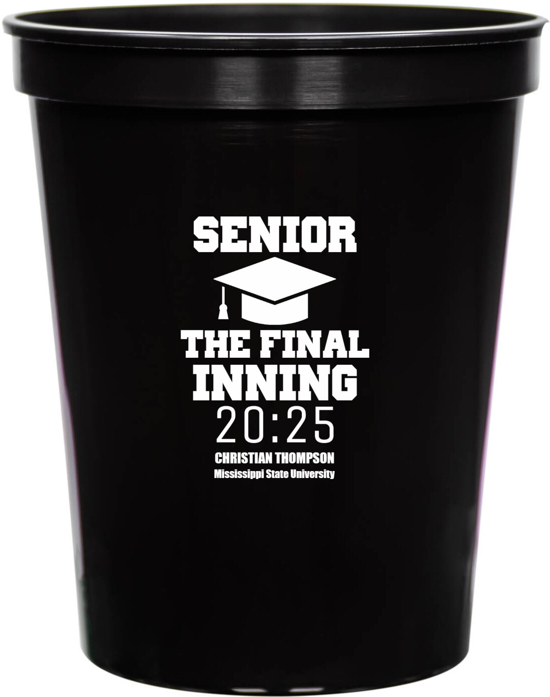 Senior The Final Inning 2025 16oz Stadium Cups Style 172713
