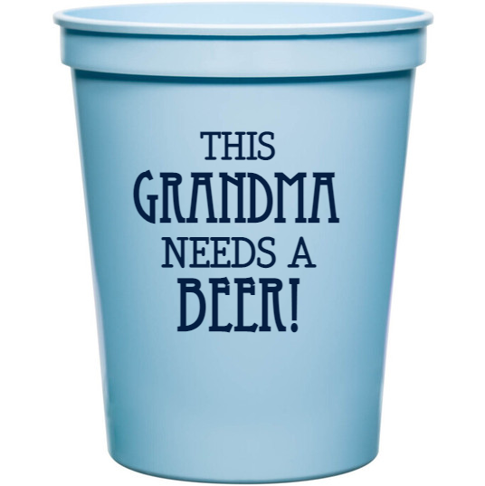 Holidays & Special Events This Grandma Needs Beer 16oz Stadium Cups Style 133885