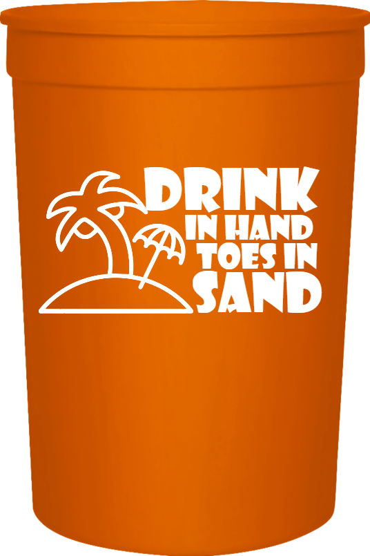 Holidays Thomas Megan Drink In Hand Toes Sand 16oz Stadium Cups Style 122591