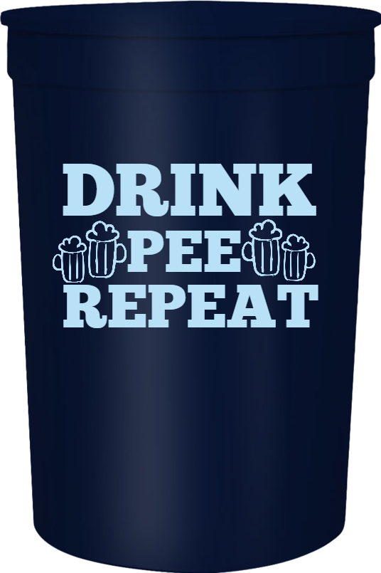 Food And Drink Thomas Megan Pee Repeat 16oz Stadium Cups Style 122592