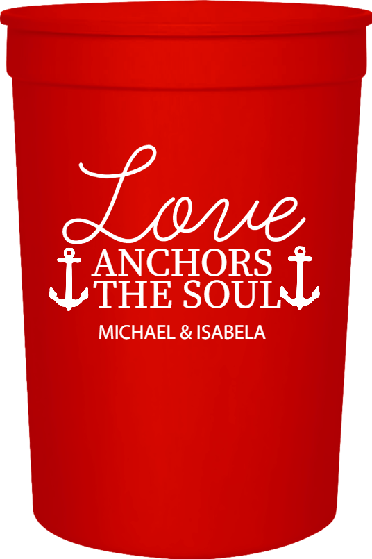 Wedding Thomas Megan Love Anchors The Soul Michael Isabela 16oz Stadium Cups Style 122590