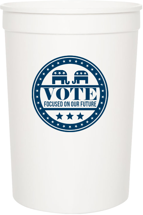 Political Vote Focused On Our Future 16oz Stadium Cups Style 110039