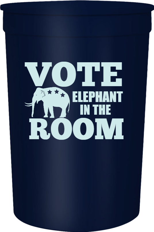 Political Vote Room Elephant In The 16oz Stadium Cups Style 123231