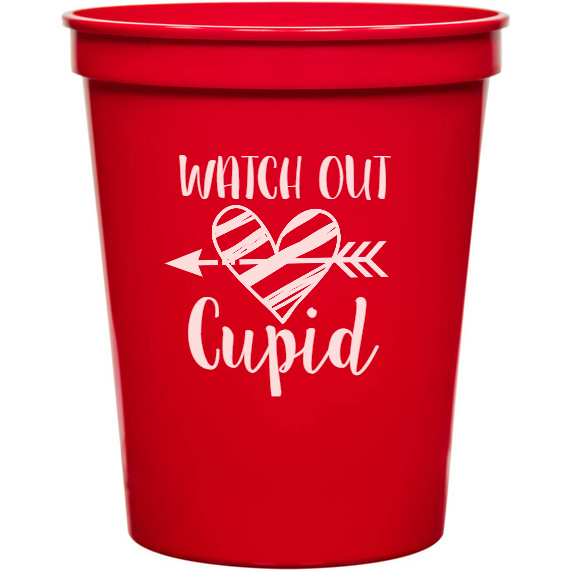 Holiday Watch Out Cupid 16oz Stadium Cups Style 128187