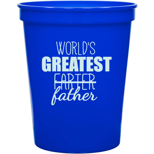Holidays & Special Events Worlds Greatest Farter Father 16oz Stadium Cups Style 135162