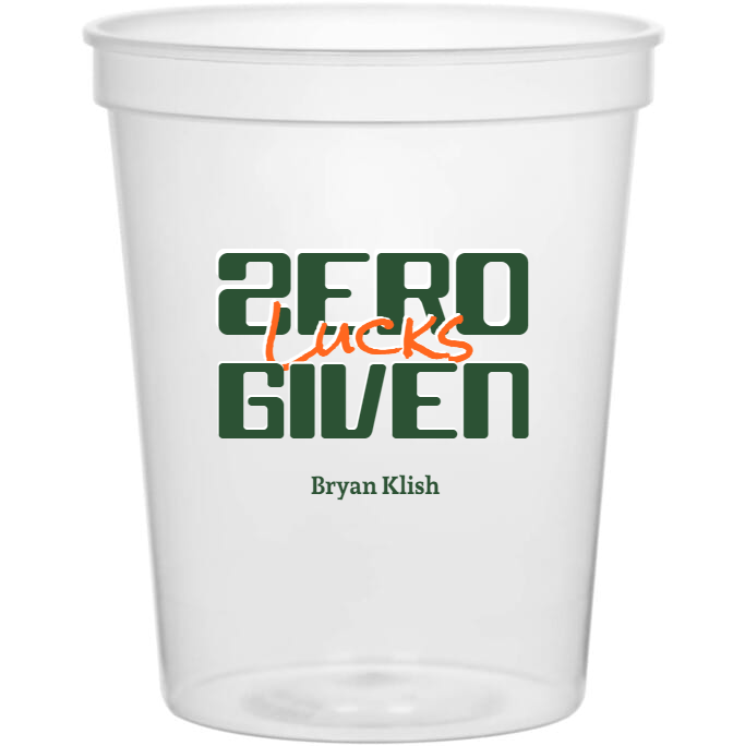 Holidays & Special Events Zero Lucks Given 16oz Stadium Cups Style 158537