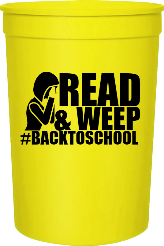 Back To School backtoschool Read Weep 16oz Stadium Cups Style 122368