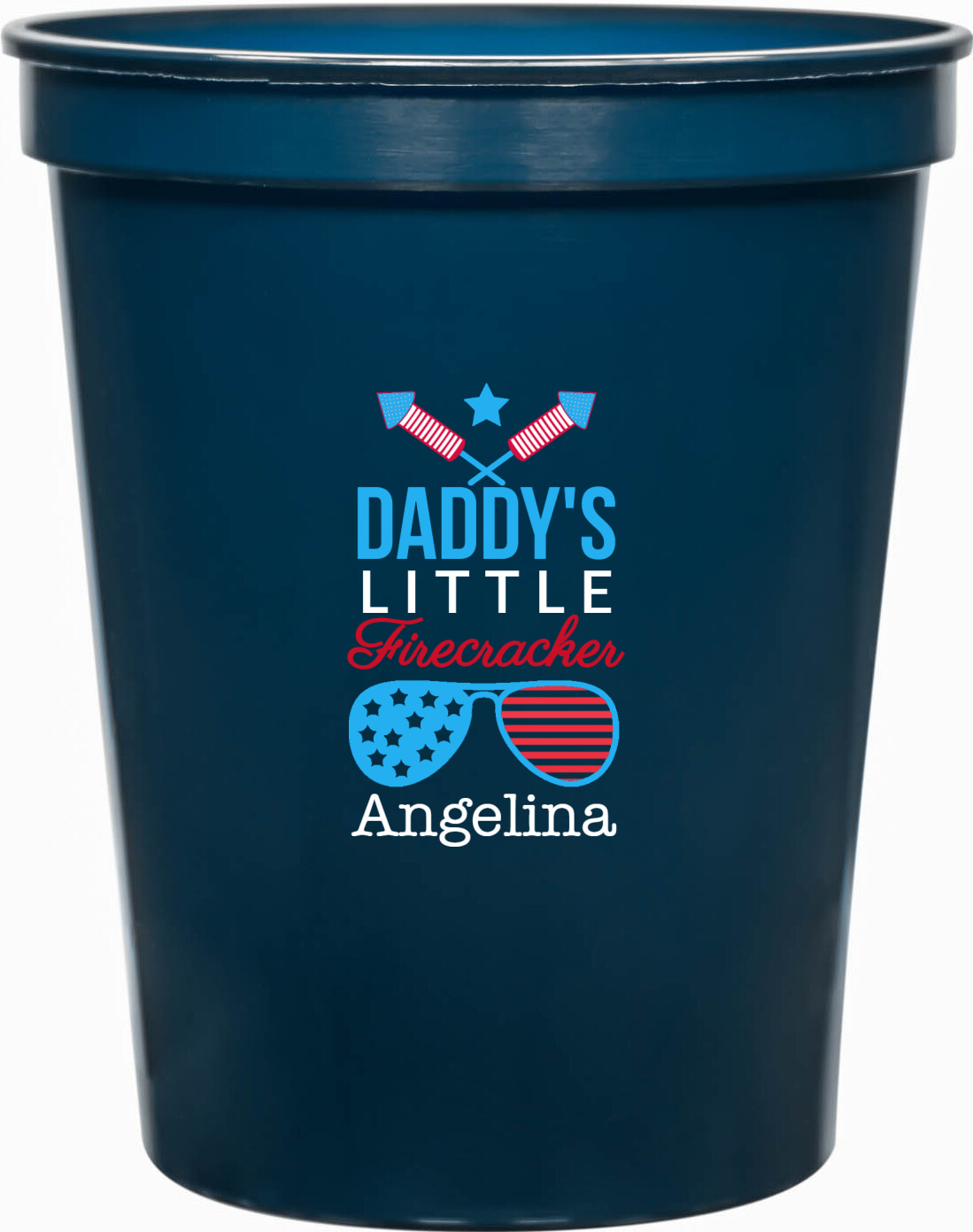 Daddy's Little Firecracker 16oz Stadium Cups Style 173011