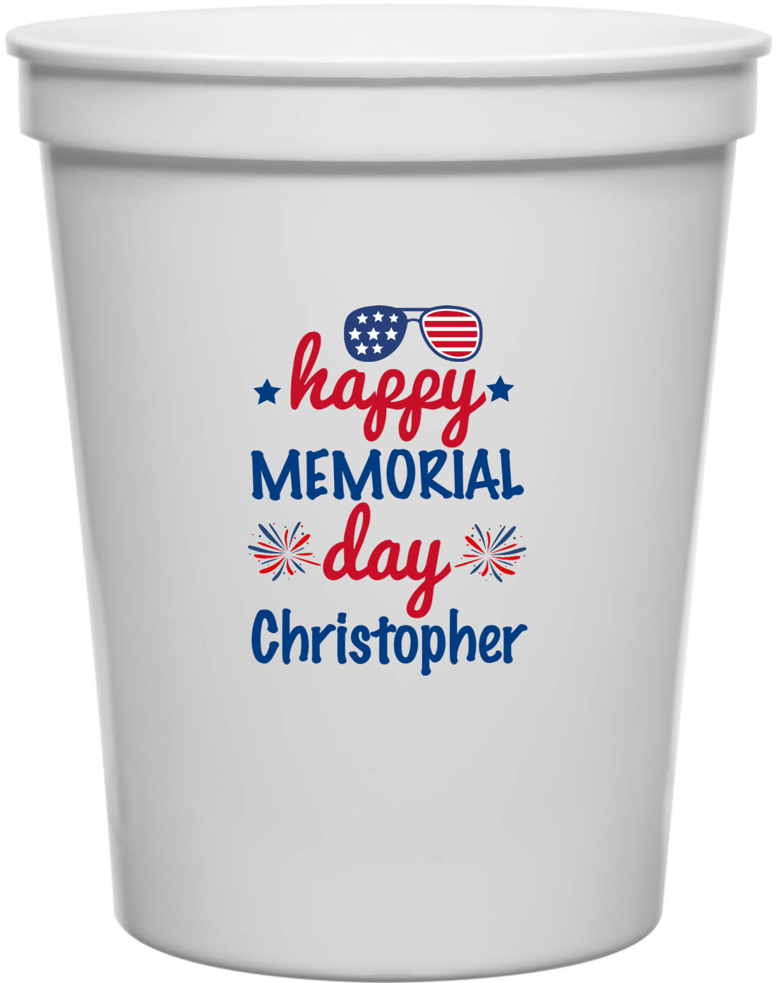 Happy Memorial Day 16oz Stadium Cups Style 173039