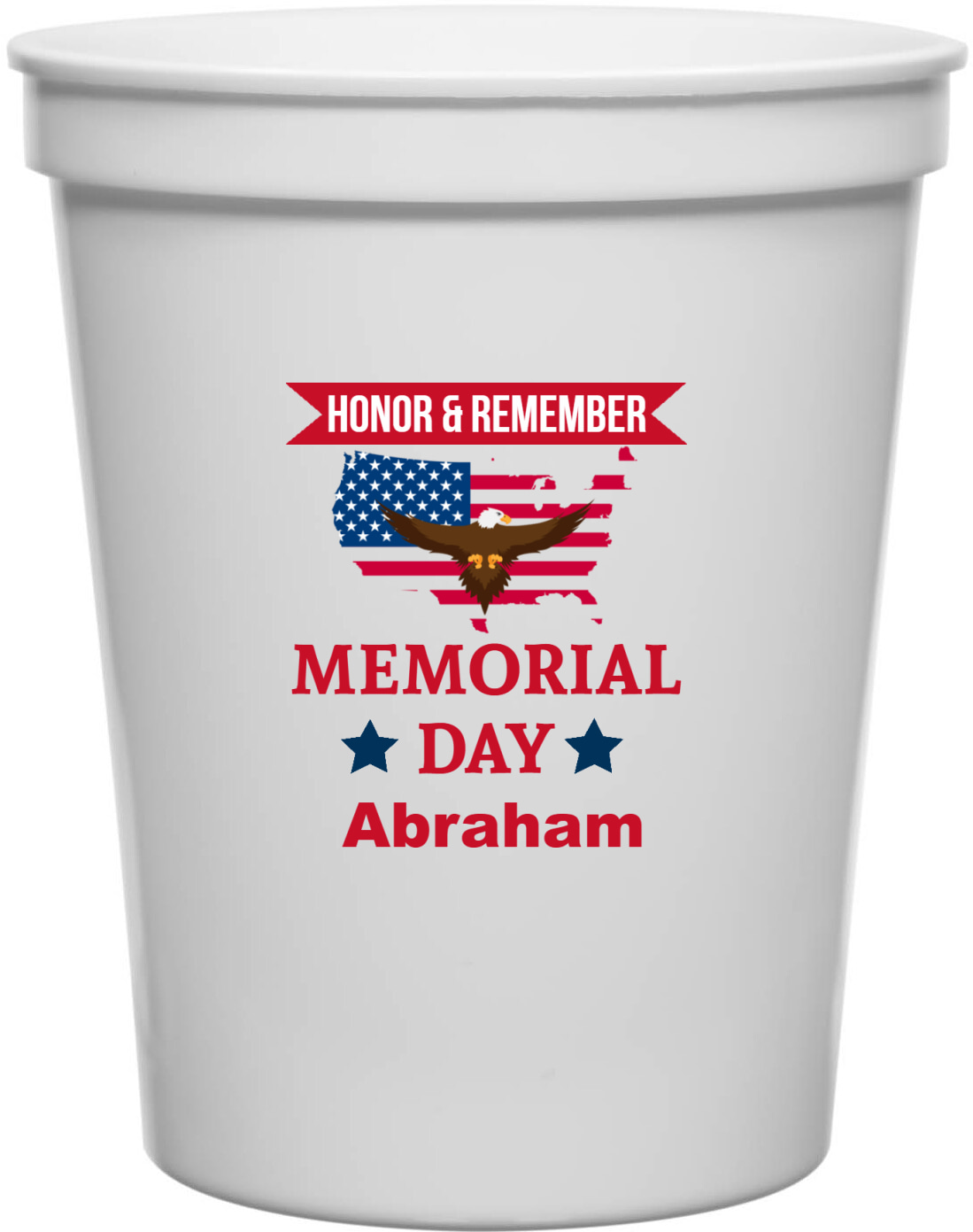 Honor Remember Memorial Day 16oz Stadium Cups Style 172674