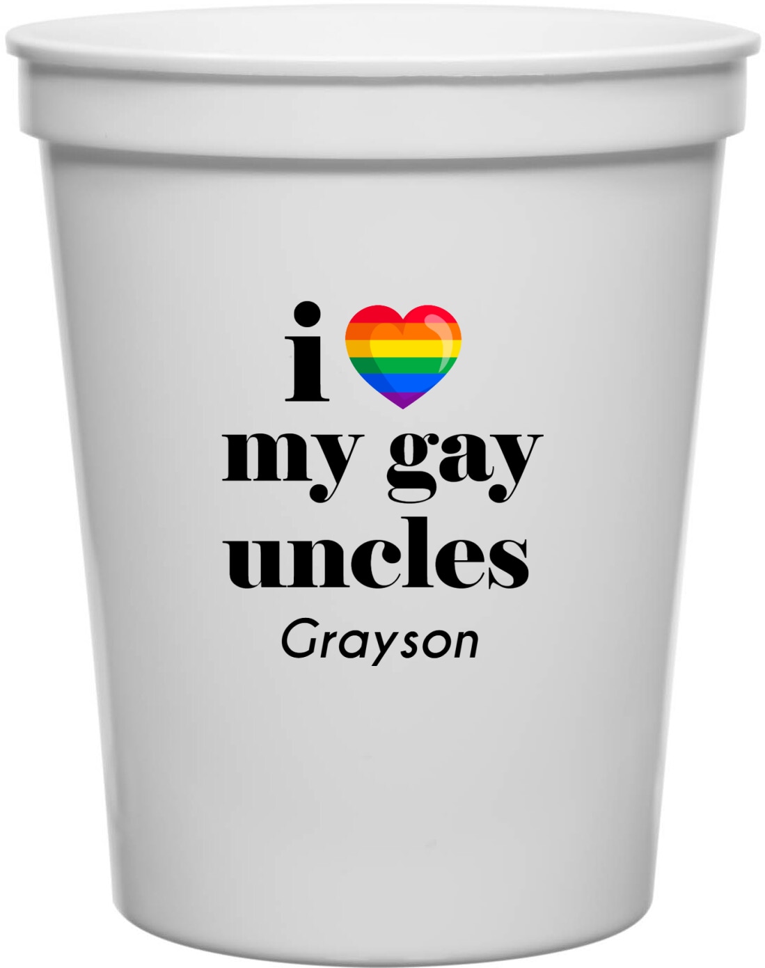 I Love My Gay Uncles 16oz Stadium Cups Style 173160