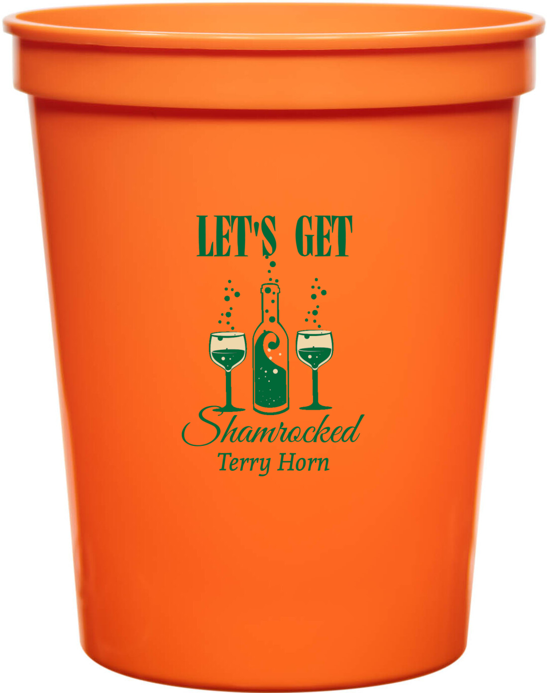 Let's Get Shamrocked Terry Horn 16oz Stadium Cups Style 170069