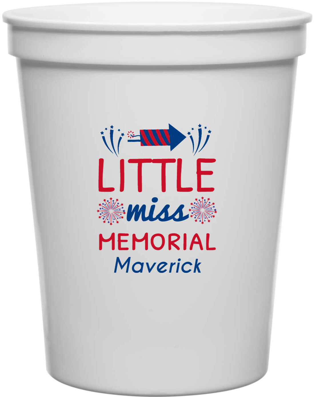 Little Miss Memorial 16oz Stadium Cups Style 173036