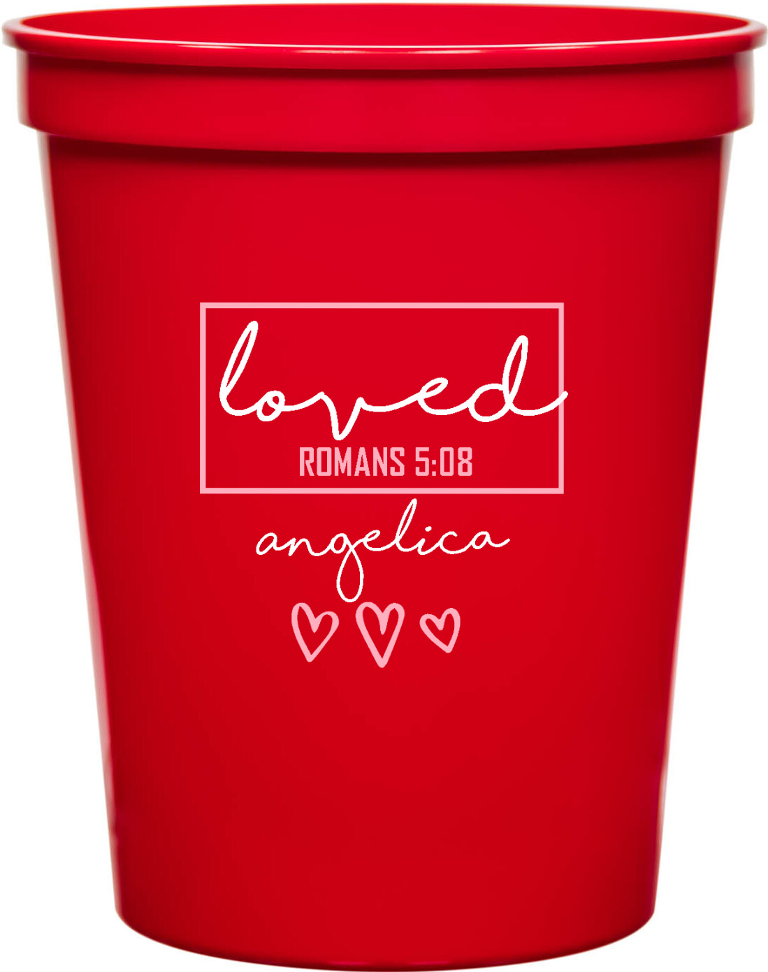 Loved Romans 508 Angelica 16oz Stadium Cups Style 169500