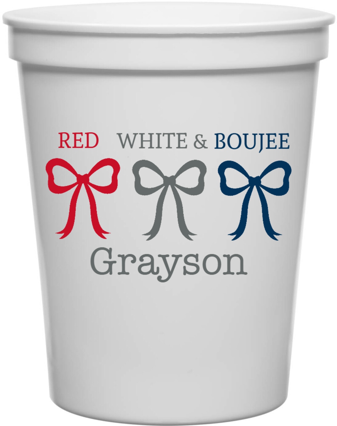 Red White Boujee 16oz Stadium Cups Style 172449