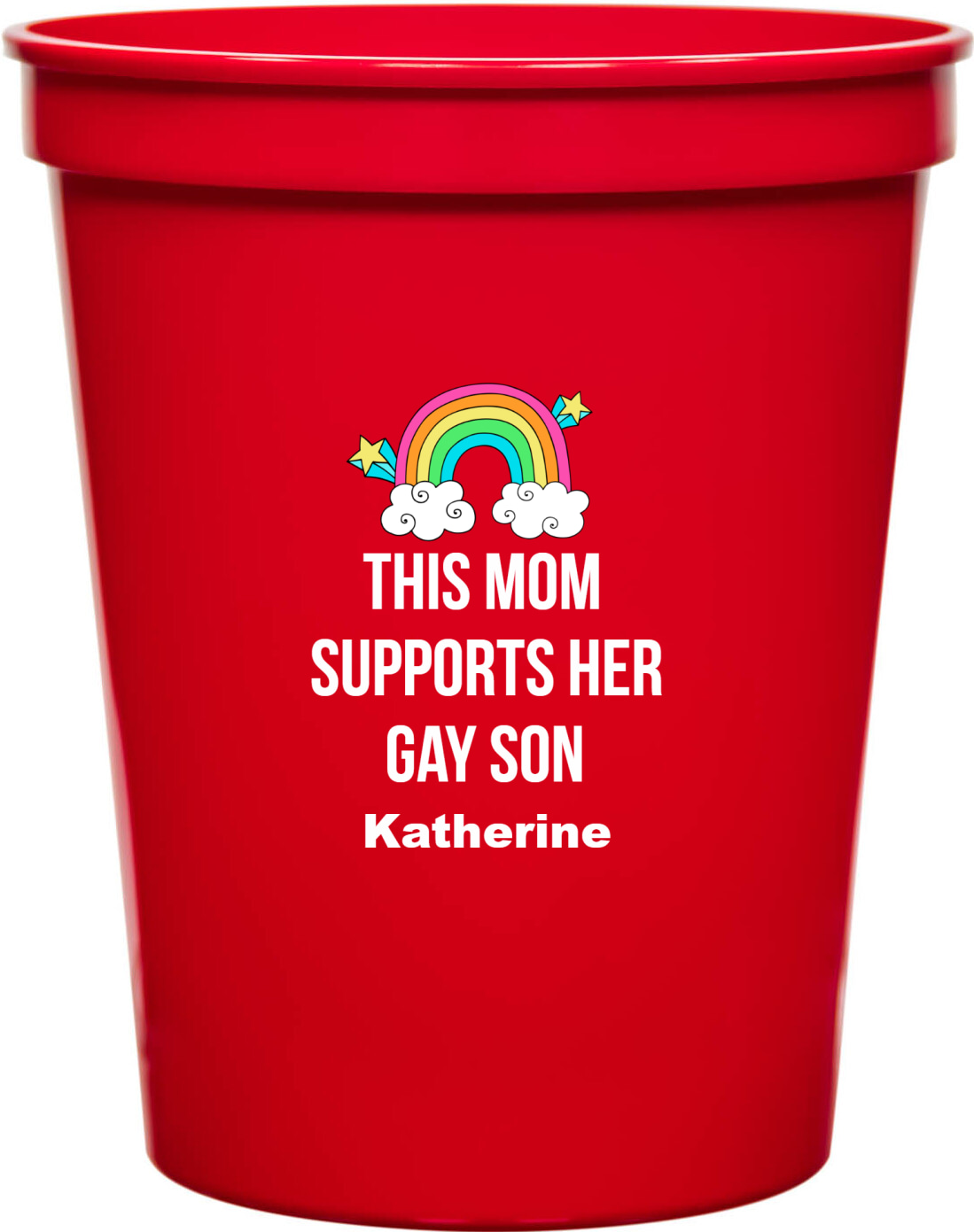 This Mom Supports Her Gay Son 16oz Stadium Cups Style 173098
