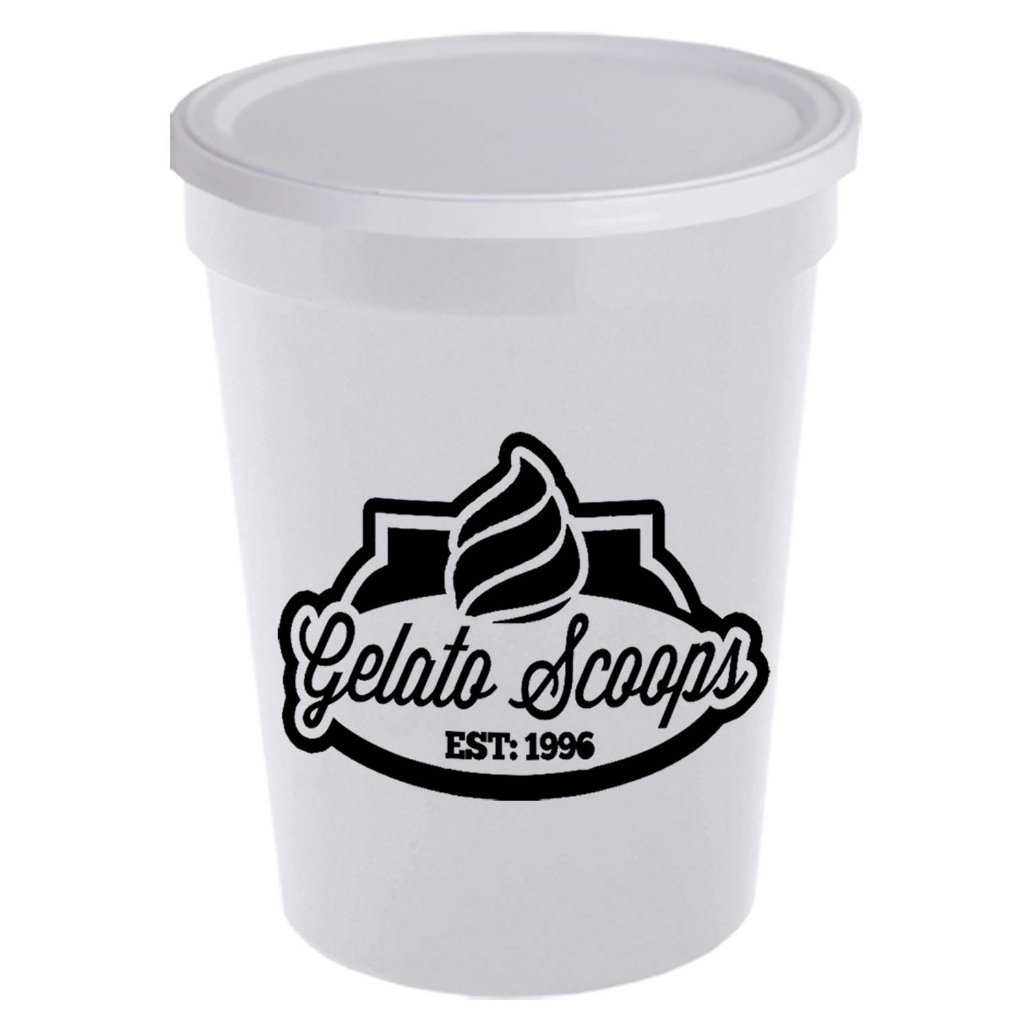 16 Oz. Stadium Cup With No-Hole Cover