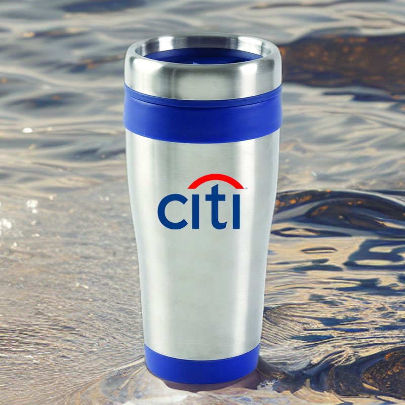 16oz Blue Monday Travel Tumbler