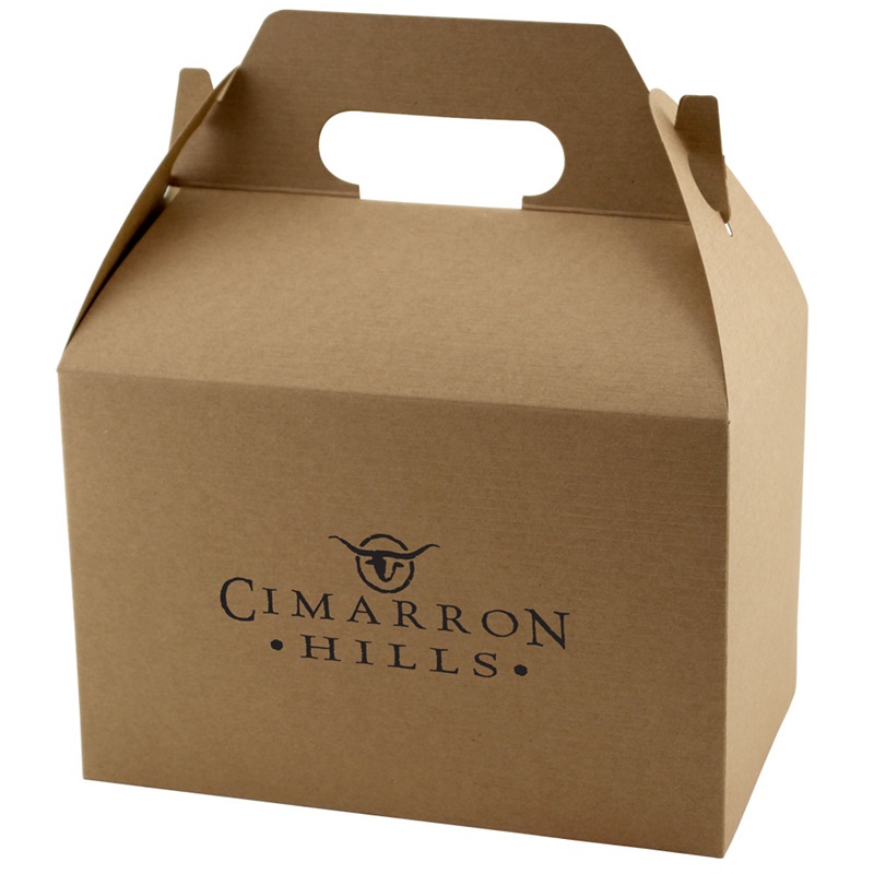 8 X 4.875 X 5.25 Inch Natural Kraft Gable Boxes