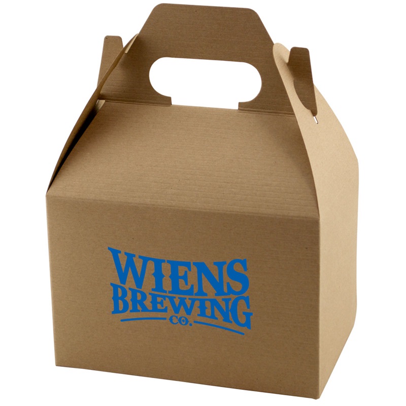 6 X 4 X 4 Inch Natural Kraft Gable Boxes