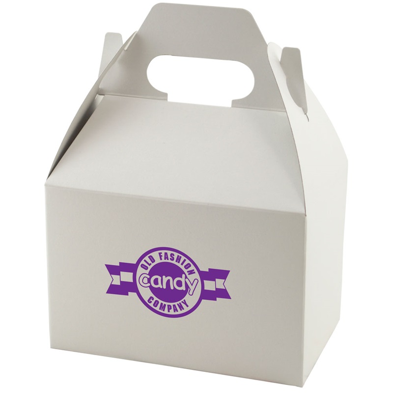 6 X 4 X 4 Inch White Gloss Gable Boxes