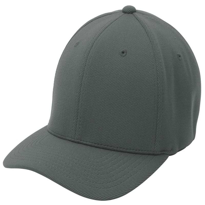 Sport-Tek Flexfit Cool & Dry Poly Block Mesh Cap.