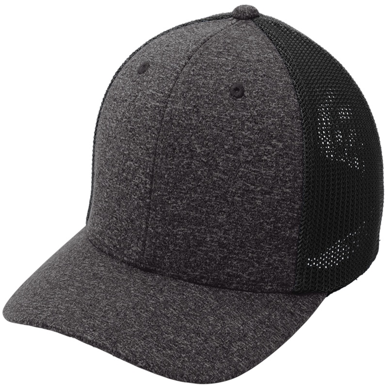 Port Authority Flexfit Melange Mesh Back Trucker Cap