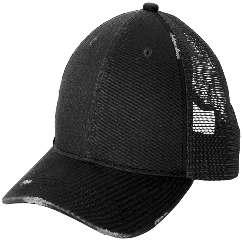 Port Authority Distressed Mesh Back Cap